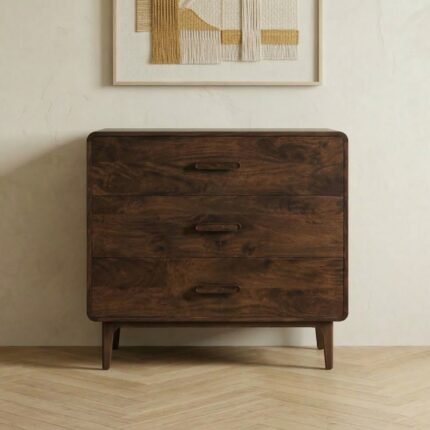 Exclusive Large Wooden Storage Chest with Artistic Design