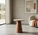PRITI Wooden Round Side Table