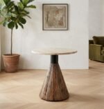 Exclusive Wooden with Marble Coffee Table