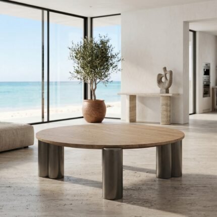 Mesa de centro redonda