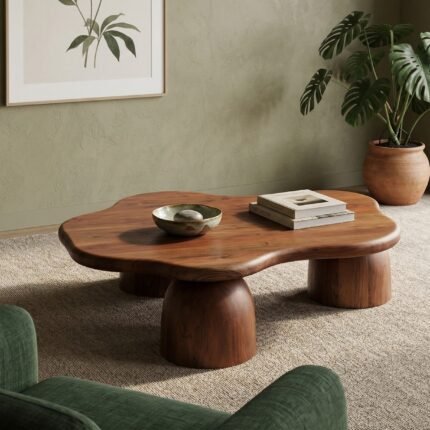 Handicraft Solid Wood Coffee Table