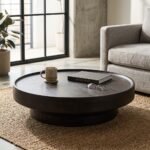 Exclusive Brown Round Coffee Table