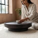 Exclusive Brown Round Coffee Table - Image 2