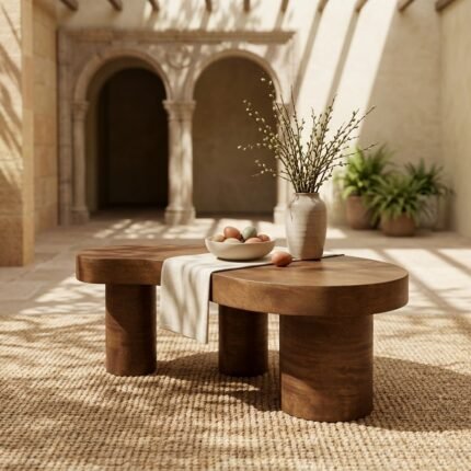 Exclusive Wooden Mango Shape Coffee Table