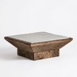 Luxury Square Wooden Base Coffee Table – Perfect for Living Room - Image 4