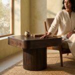 Solid Mango Wood Coffee Table - Image 4