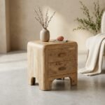 Mesita de Noche de Madera de Mango - Image 3