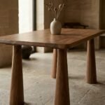 Elegant Modern Natural Wood Dining Table – Rectangular Design - Image 3