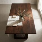 Exclusive Rectangular Dining Table for Stylish Dining Spaces (Brown)
