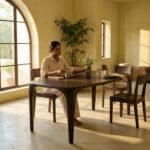 Exclusive Rustic Wooden Dining Table for Home Décor - Image 2