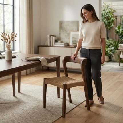 Comfortable Wooden Chair – Perfect for Dining or Living Room