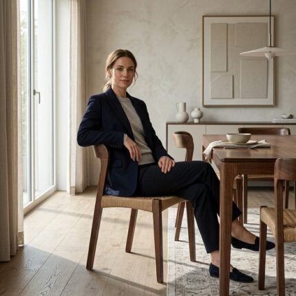 Comfortable Wooden Chair – Perfect for Dining or Living Room