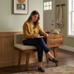 Luxury Handcrafted Telephone Bench - Image 2