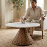 Exclusive Sleek Marble Coffee Table with Modern Finish - Image 2