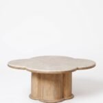 Exclusive Wooden Coffee Table with Marble Top for Home Décor