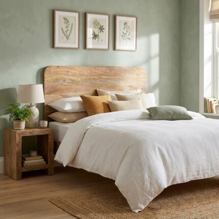 Cabecero para cama de madera de mango