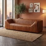 Luxury Tan Leather Sofa – Premium Modern Design for Elegant Living Spaces - Image 2