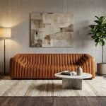 Luxury Tan Leather Sofa – Premium Modern Design for Elegant Living Spaces - Image 4