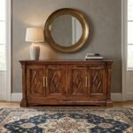 Exclusive Diamond Carved Sideboard with Stunning Detailing - Image 2