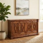 Exclusive Diamond Carved Sideboard with Stunning Detailing - Image 3