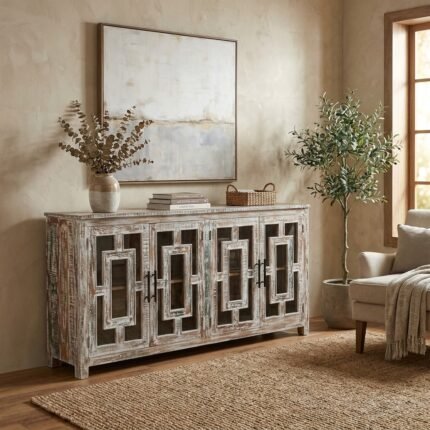 Exclusive Sideboard with Drawers and Artistic Design