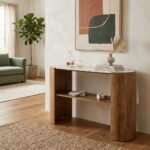 Consola de Madera de mango y mármol Varsovia