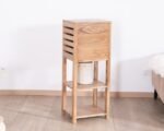 Colonne de rangement en acacia - Image 2
