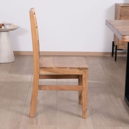 lot de 2 chaises end bios massif