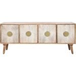 Meuble TV en bois de manguier 145 cm - Image 2