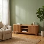 Meuble TV en chêne huilé – design moderne