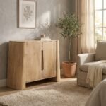 Buffet en bois de manguier clair