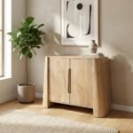 Buffet en bois de manguier clair - Image 4