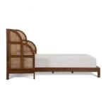 Priti FURNITURE solid wood and rattan bed - Image 5