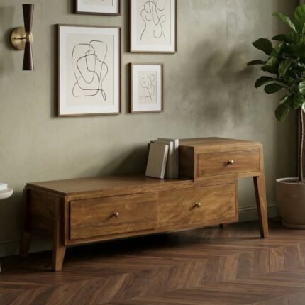 Meuble TV en Bois de Manguier-28