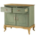 Buffet Sideboard Green 2-Door - Image 5
