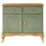 Buffet Sideboard Green 2-Door - Image 4