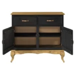 Wood Buffet Sideboard Black 2-Door - Image 3