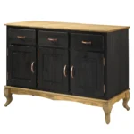 Wood Buffet Sideboard Black - Image 5