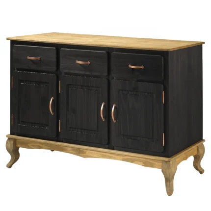 Wood Buffet Sideboard Black