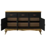 Wood Buffet Sideboard Black - Image 3
