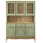 Green Wooden Kitchen Hutch Cabinet - Image 5