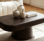 Table Basse en Bois de Manguier Foncé Liriel - Image 4