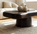 Table Basse en Bois de Manguier Foncé Liriel - Image 3