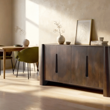 Buffet en bois de manguier foncé, Buffet en bois de manguier foncé Liriel