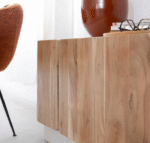 Buffet en bois de manguier blanchi et acacia naturel - Image 7