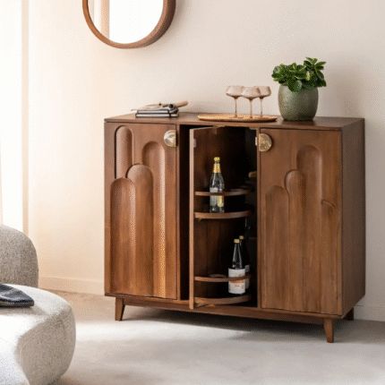 Meuble bar en bois de