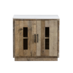 Buffet en marbre et bois de manguier - Image 8