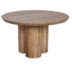 Mesa de comedor redonda de madera maciza - Image 5