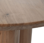 Mesa de comedor redonda de madera maciza - Image 3