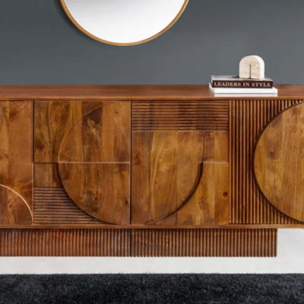 Buffet 170 cm end Maguire Marron Sculpt – Design Moderne & Grand Rangement